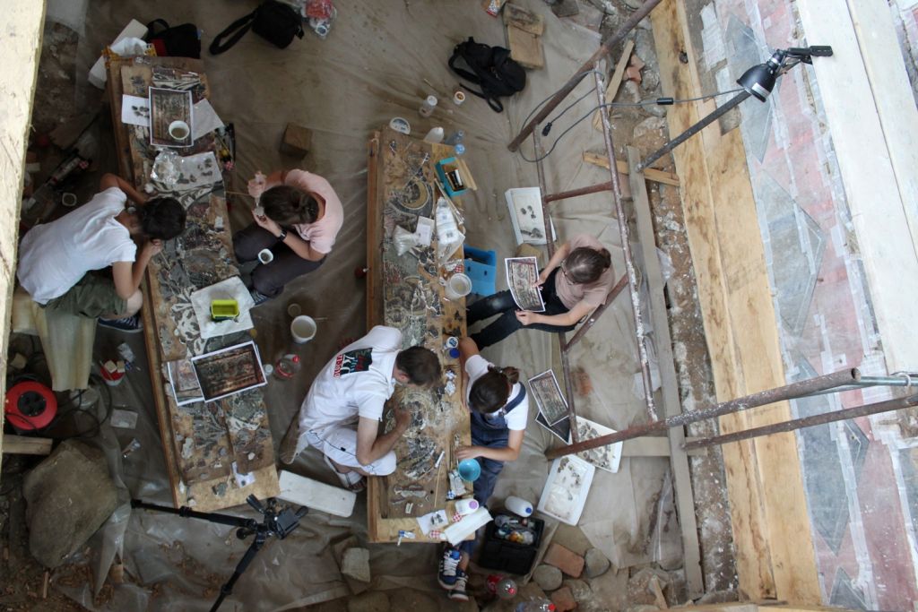 Restaurare fragmente frescă