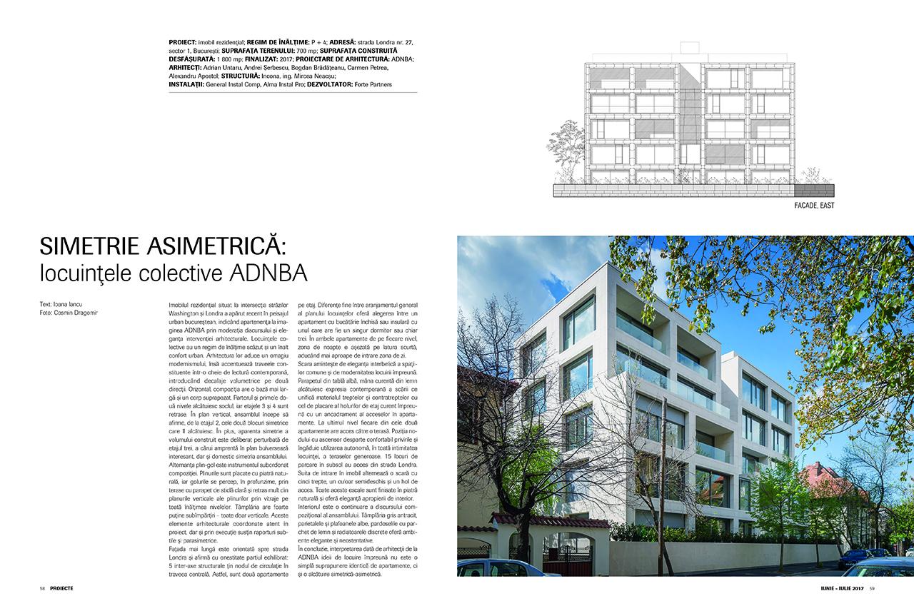 Locuințe colective, ADNBA - proiect recent desemnat câştigător la secţiunea "Arhitectură Locuinţei" în cadrul Anualei de Arhitectură 2017