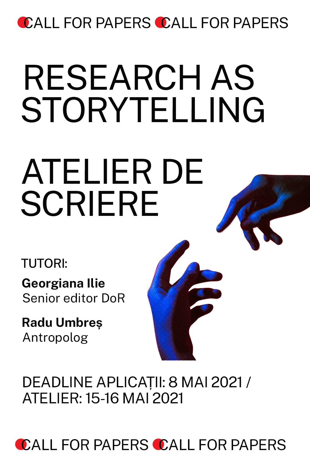 Poster Call Atelier Scriere