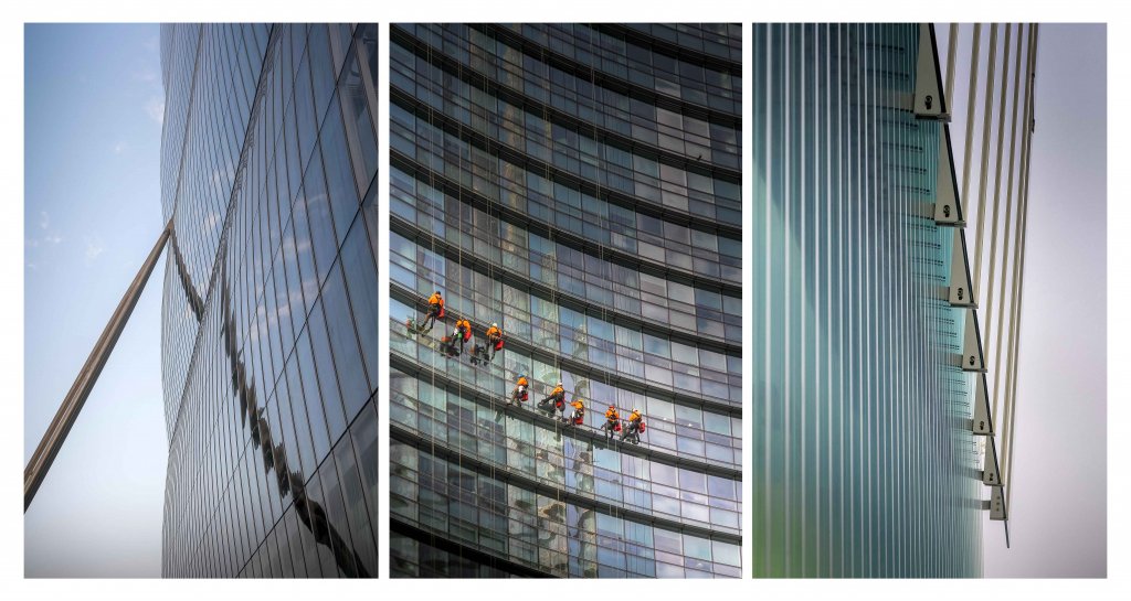 Poster/colaj arhitectural. Fotograf: Arthur Țințu