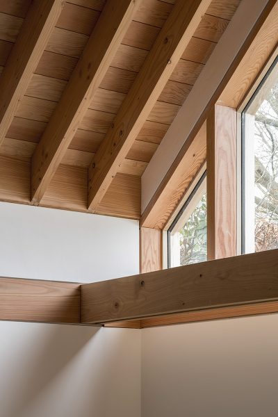 09 Detaliu imbinare din lemn al proiectului Colston Bassett, Nottingham