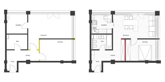 Amenajarea apartament C.A.D.