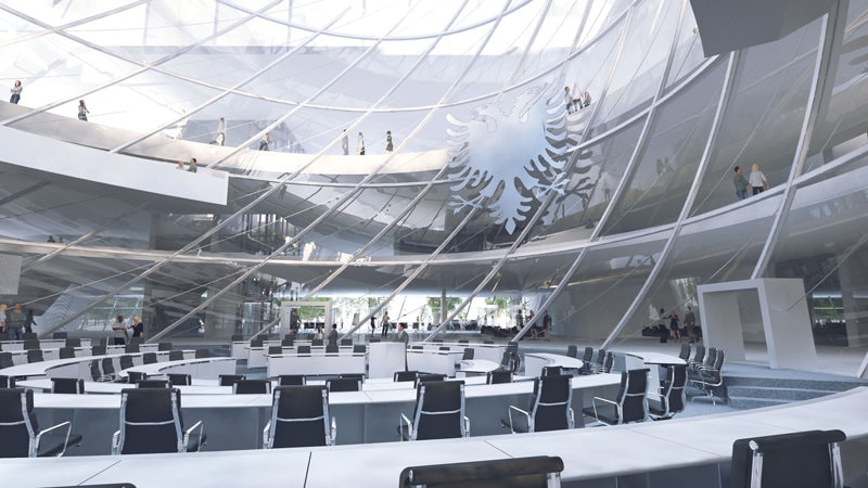 Coop Himmelb(l)au vor construi Parlamentul Albaniei