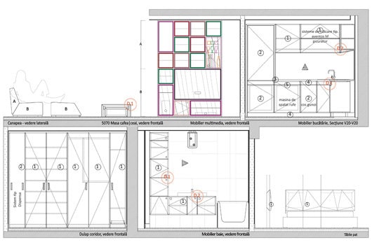 Amenajarea apartament C.A.D.