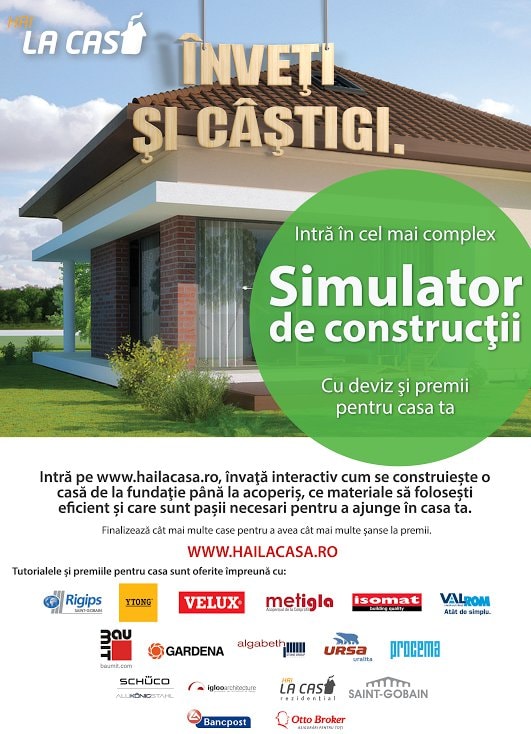 CASA CULĂ. Construiește pe www.hailacasa.ro!