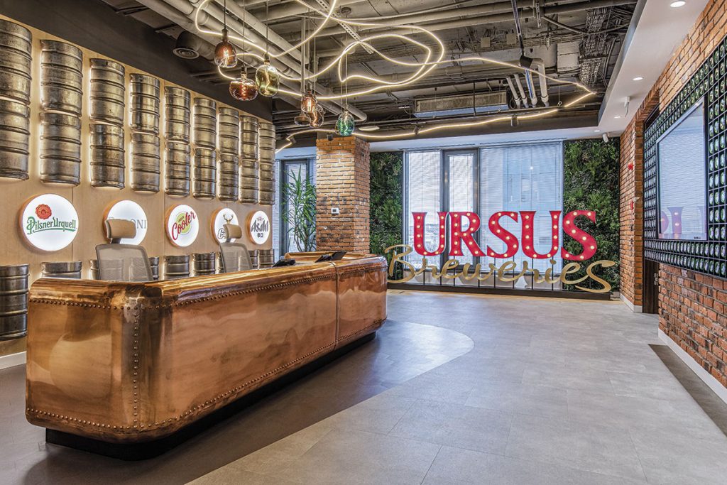 Un design inconfundabil pentru birourile URSUS Breweries