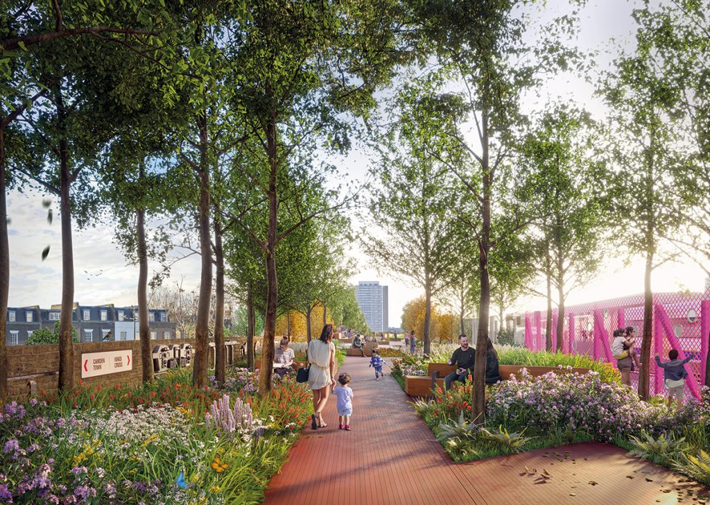 Un parc la opt metri înălţime. Camden Highline