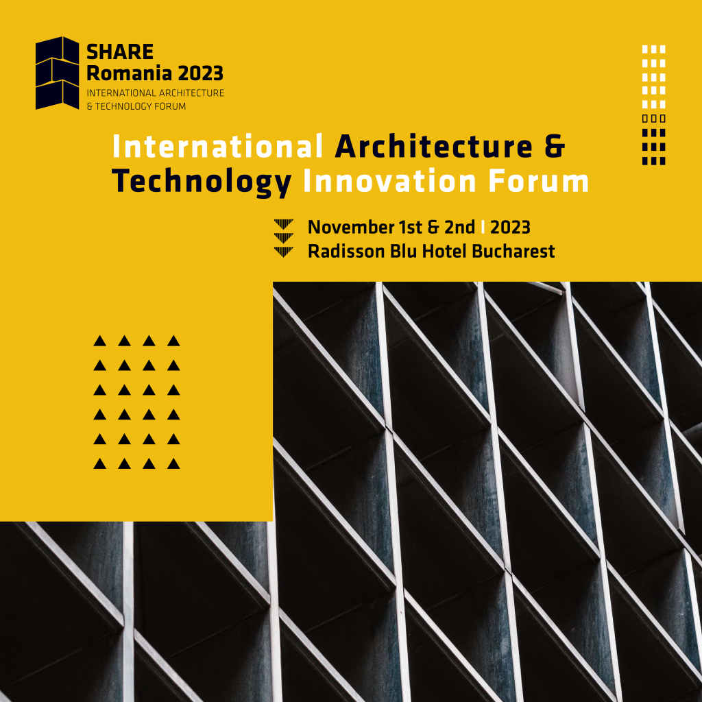 SHARE România 2023: Inovații în designul fațadelor și siguranța clădirilor. Cea de-a 30-a ediție a Forumului Internațional de Arhitectură SHARE România 2023 se va desfășura în perioada 1-2 noiembrie, la București