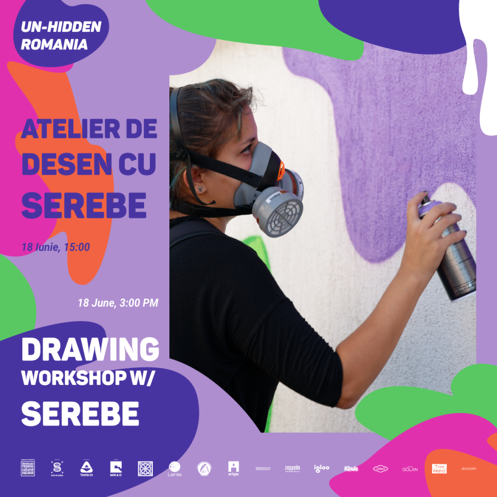 Desenează cu Serebe la noul atelier Un-hidden Romania