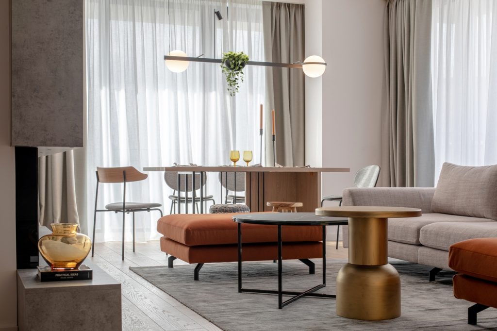 Urban-contemporan cu accente wabi-sabi. Apartament A7, o amenajare Pure-Mess Design