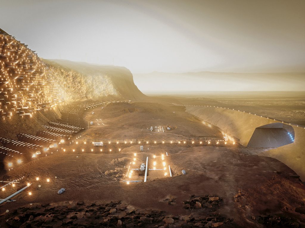 Primul oraș pe Marte este autosuficient și rezilient