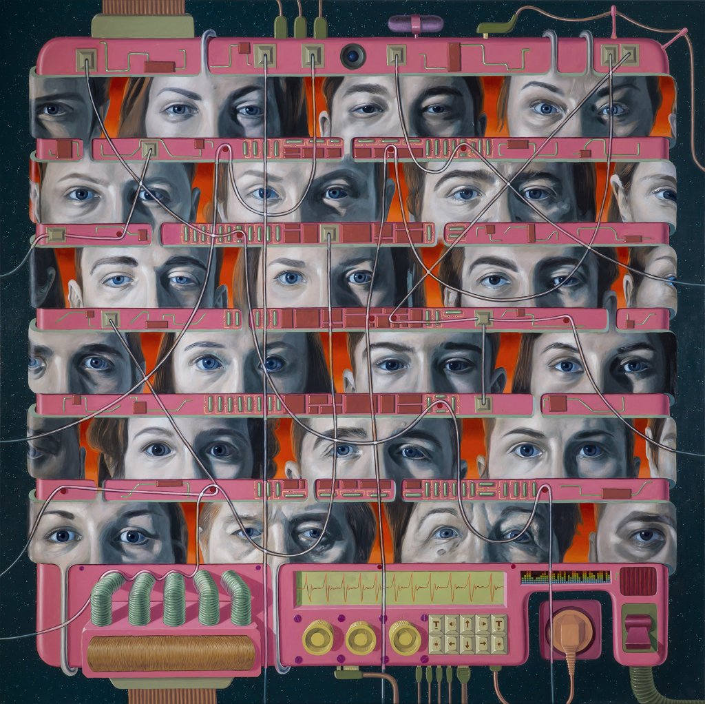 Victor Fota, caleidoscop în ulei: aproape de stranietatea și familiaritatea tehnologiei