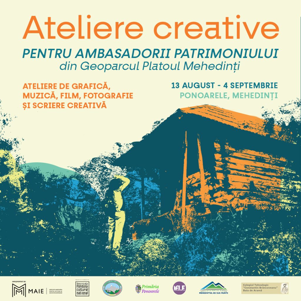 Ateliere creative pentru micii ambasadori ai patrimoniului din Geoparcul Platoul Mehedinți