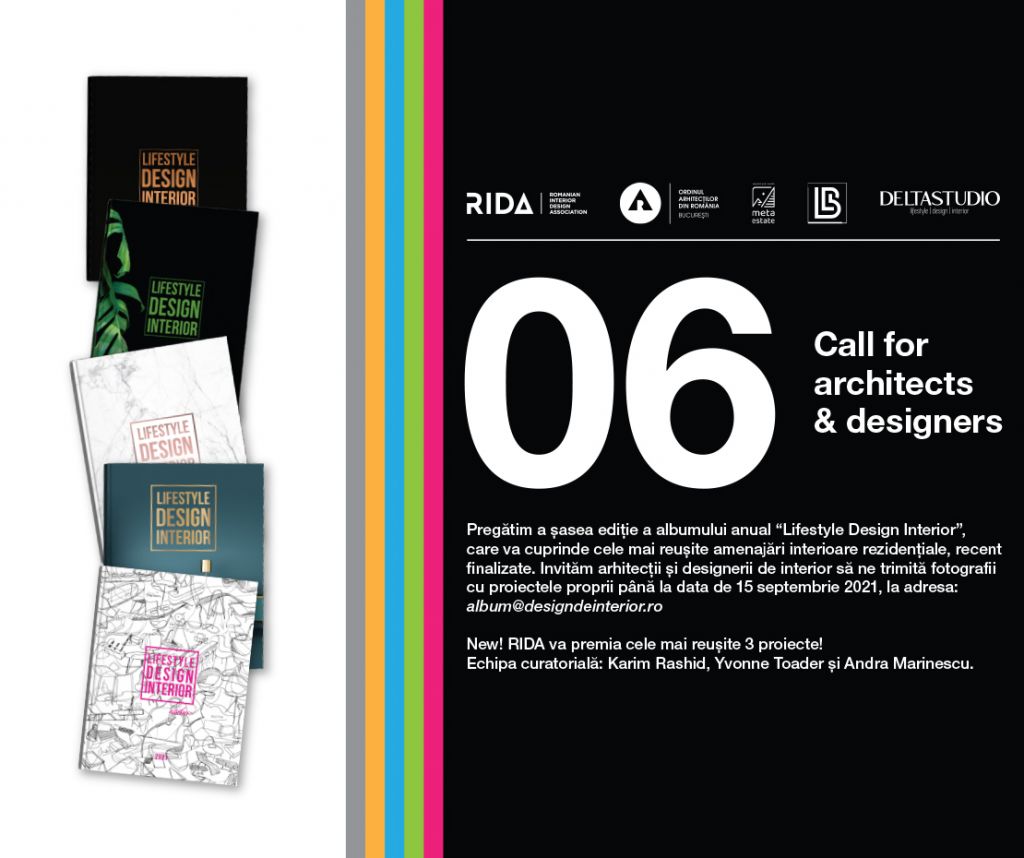 Call for Architects and Designers pentru a VI-a ediție a albumului „Lifestyle Design Interior” 2022