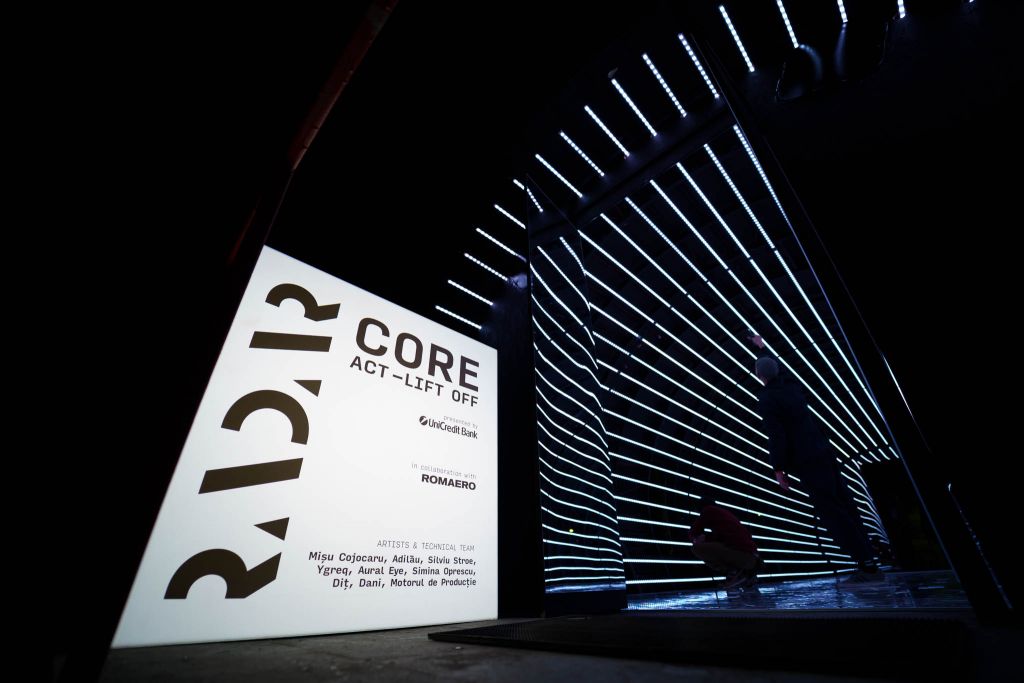CORE- Act LIFT OFF – instalație de new media art la RADAR 2021