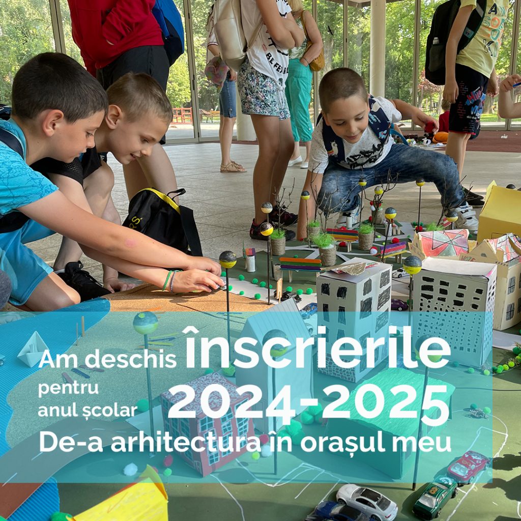 Înscrierile pentru profeșionistii mediului construit și profesori în programele De-a arhitectura din anul școlar 2024-2025 sunt deschise