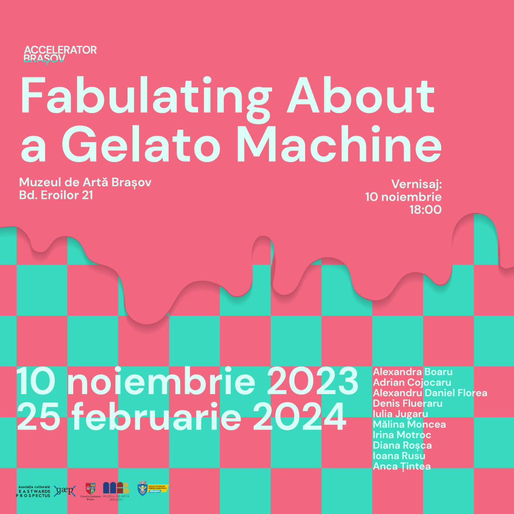 Expoziția Fabulating About a Gelato Machine din cadrul Accelerator Brașov se deschide pe 10 noiembrie la Muzeul de Artă Brașov