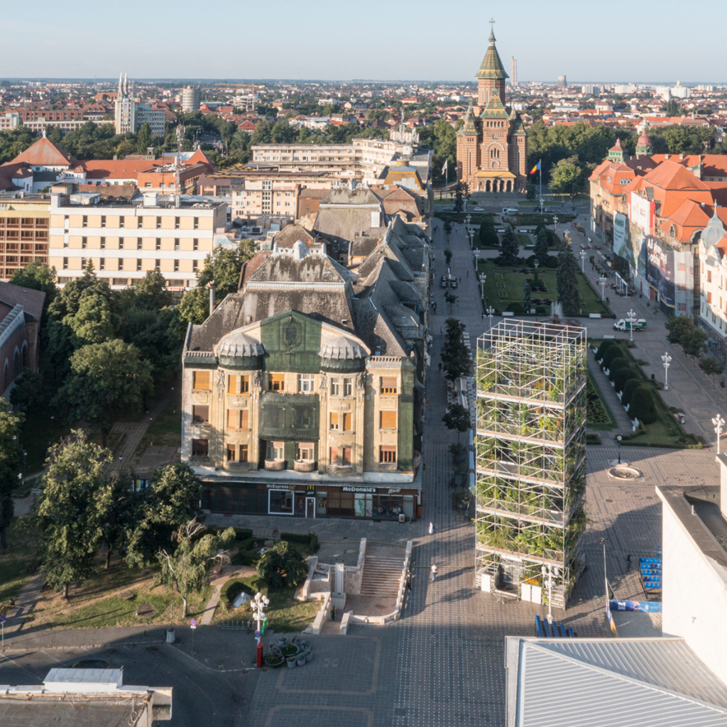 Instalația Pepiniera 1306 plante pentru Timișoara nominalizată la Premiul Mies van der Rohe