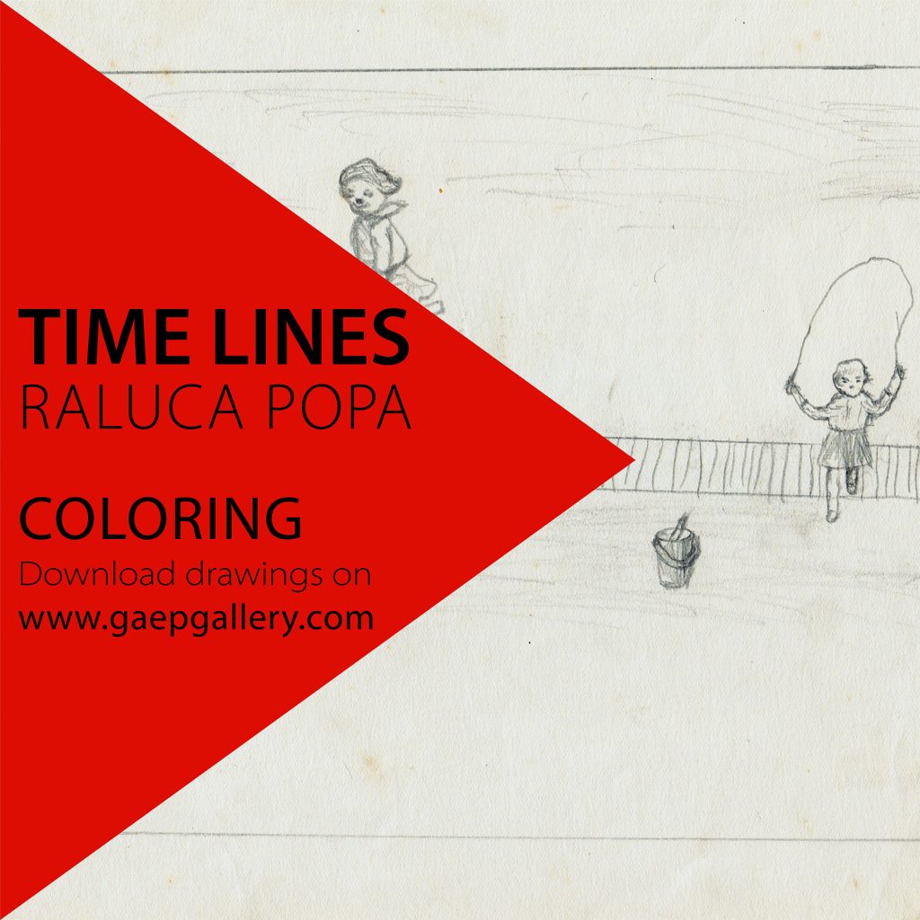 Raluca Popa propune spre colorare trei desene din arhiva familiei