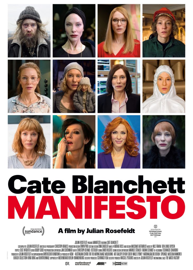 Cate Blanchett interpretează 13 roluri în filmul-eveniment Manifesto – tur de forță actoricesc în închiderea BIEFF 2017