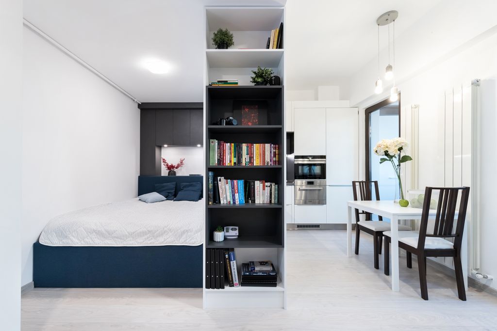 Micro-spaţiu valorificat la maxim. Studio MicroMax by VIM Studio