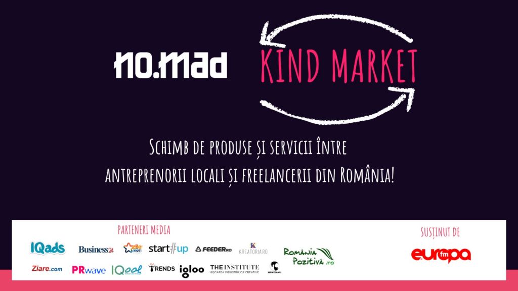 NO.MAD Talks lansează Kind Market – platforma de schimb de servicii între freelancerii și antreprenorii locali