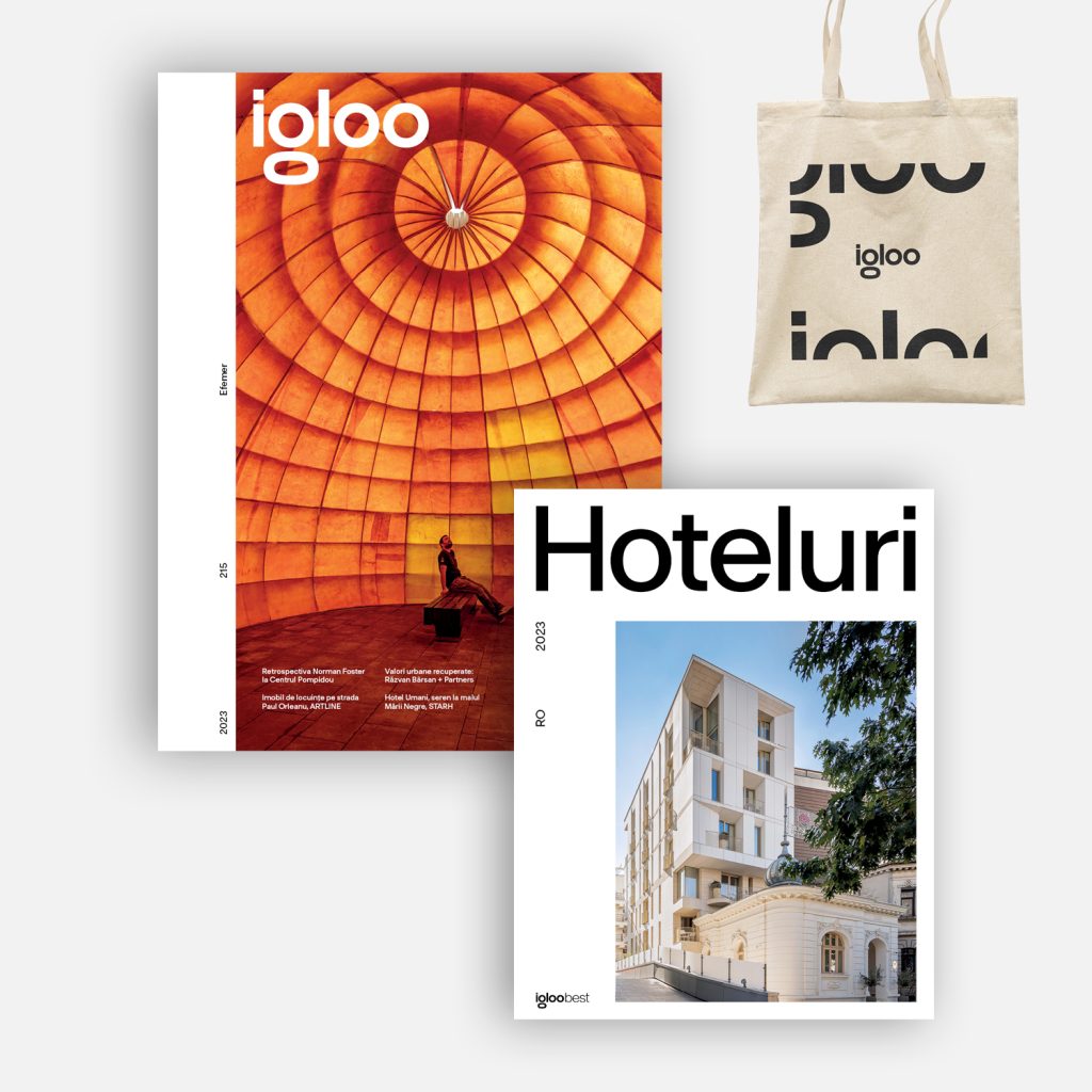 Dublă lansare plus încă ceva: igloo 215 + Hoteluri din România 2023 + tote bag la 30% reducere