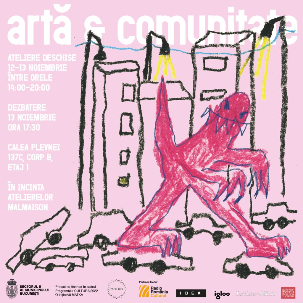 Artă și Comunitate – ateliere deschise și dezbatere pe tema sustenabilității spațiilor de producție artistică independentă