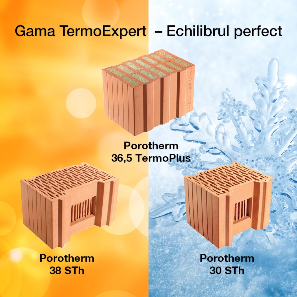 Gama Porotherm TermoExpert – materiale sănătoase și eficiente energetic pentru casă