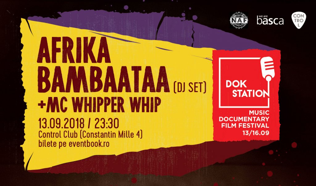 Afrika Bambaataa mixează la Control Club, în cadrul DokStation