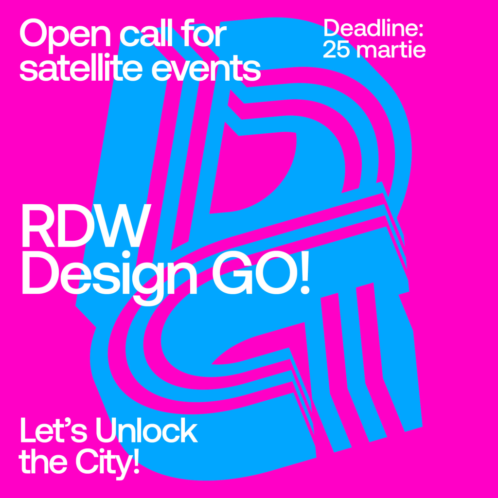 Romanian Design Week lansează apelul de înscrieri în circuitul RDW Design GO!