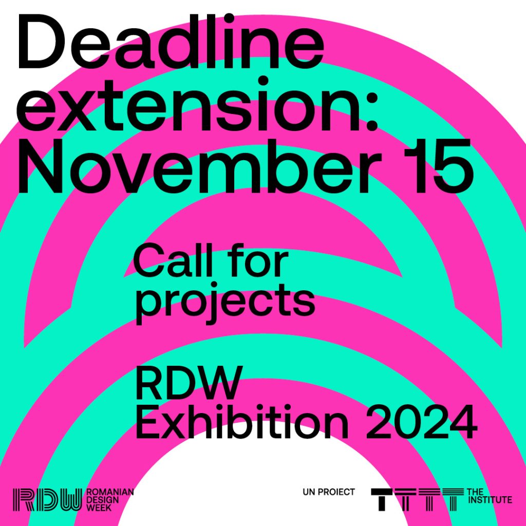The Institute extinde termenul de înscriere al proiectelor pentru RDW Exhibition 2024