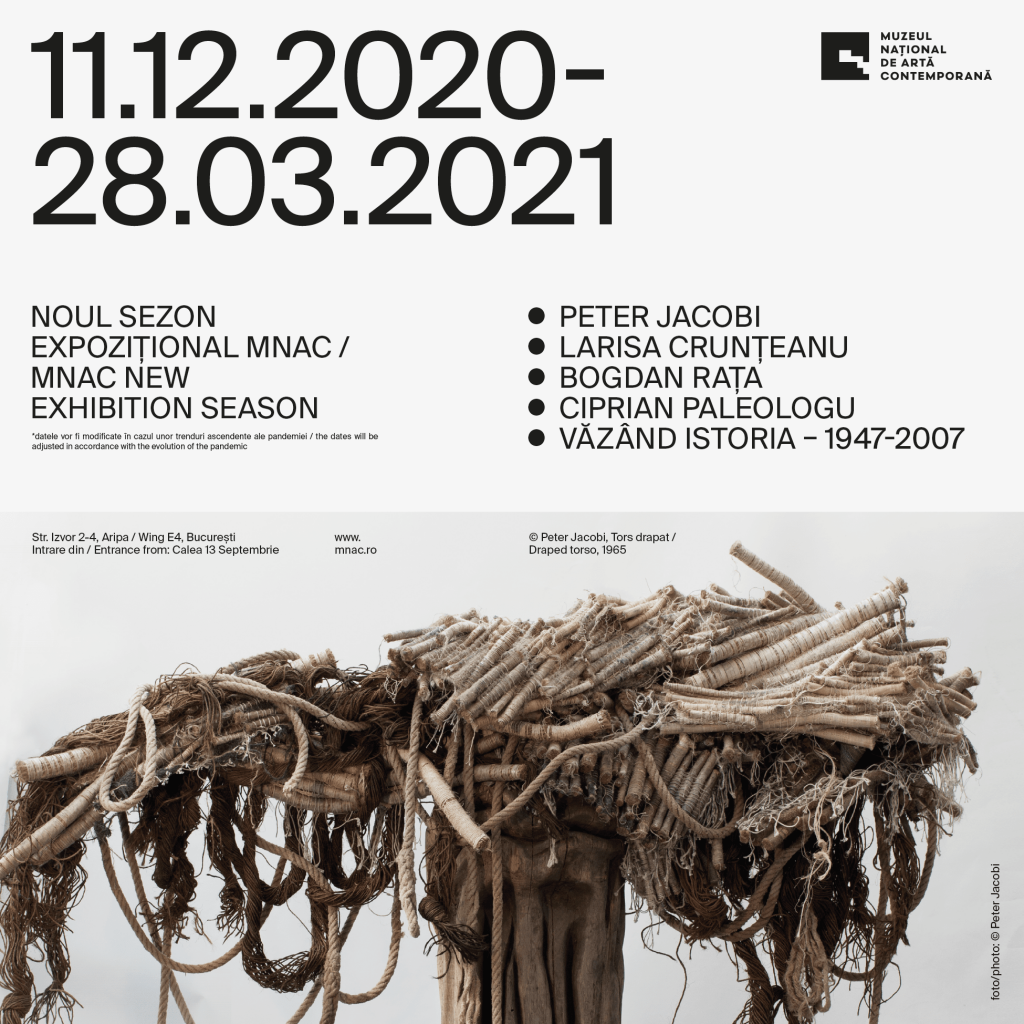 MNAC lansează, fără vernisaj, noul sezon expozițional 11.12.2020 | 28.03.2021