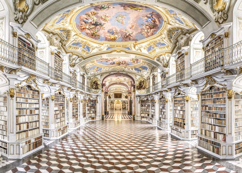 Admont – cea mai mare bibliotecă monastică din lume într-un tur virtual excepţional