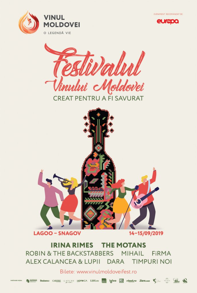 Artiști renumiți din Republica Moldova și România vor urca pe scena Festivalului Vinului Moldovei