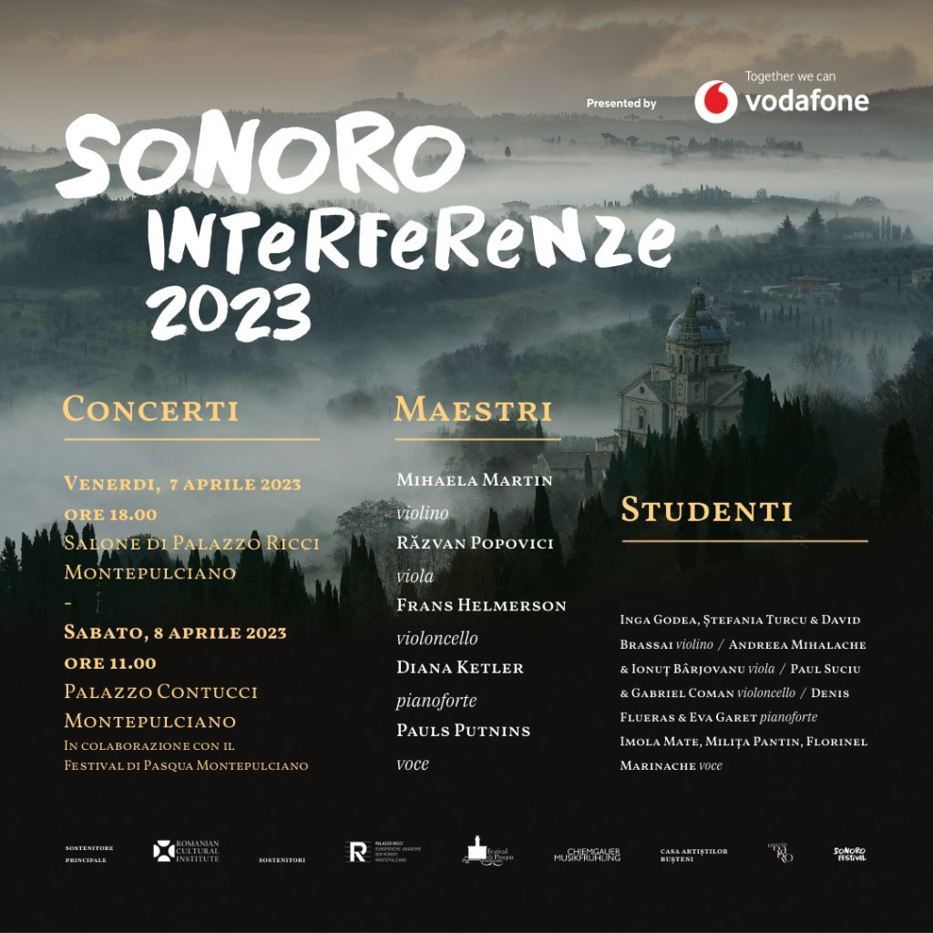 Programul de burse SoNoRo Interferențe ajunge la ediția a XVIII-a și începe cu două workshopuri în Montepulciano și Traunstein