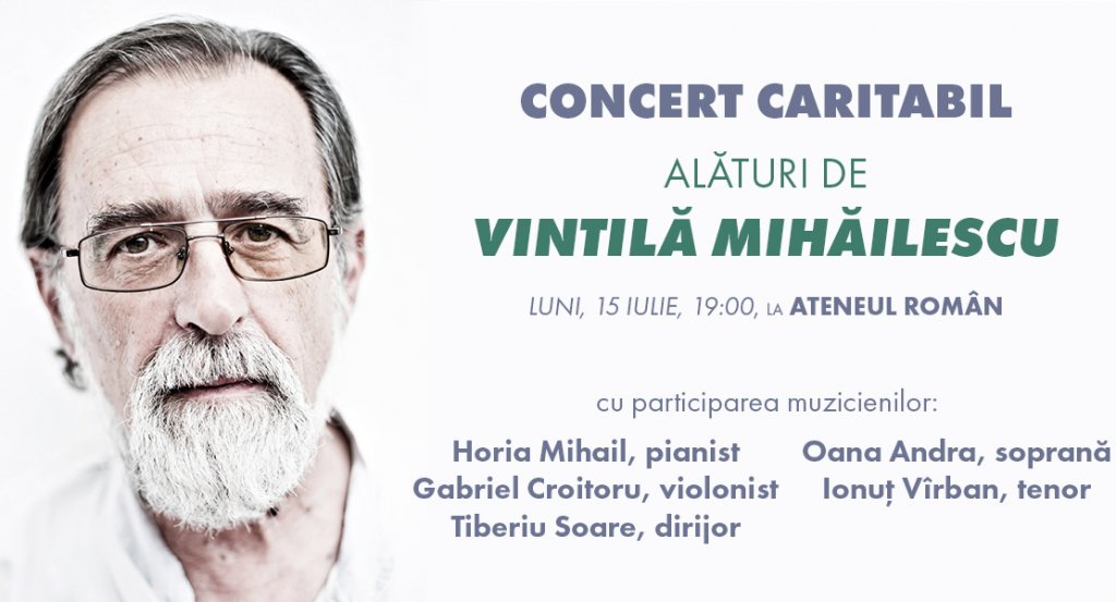 Alături de antropologul Vintilă Mihăilescu – concert caritabil la Ateneul Român