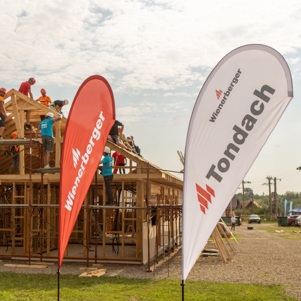 Case pentru familii vulnerabile construite de Habitat for Humanity împreună cu Wienerberger