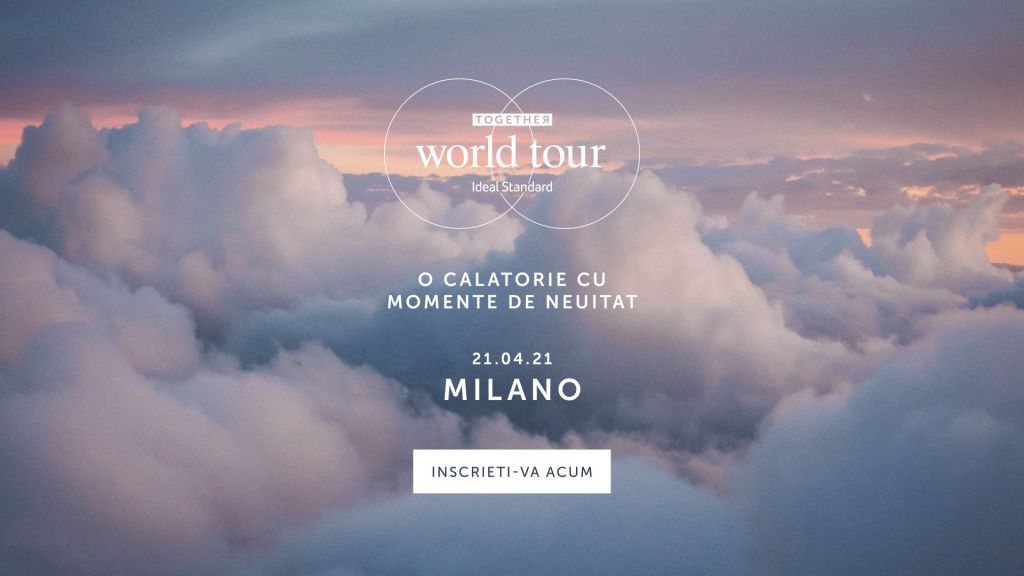 21 aprilie, Milano: Ideal Standard invită arhitecții la un eveniment digital de neuitat și le oferă un giftbox igloo