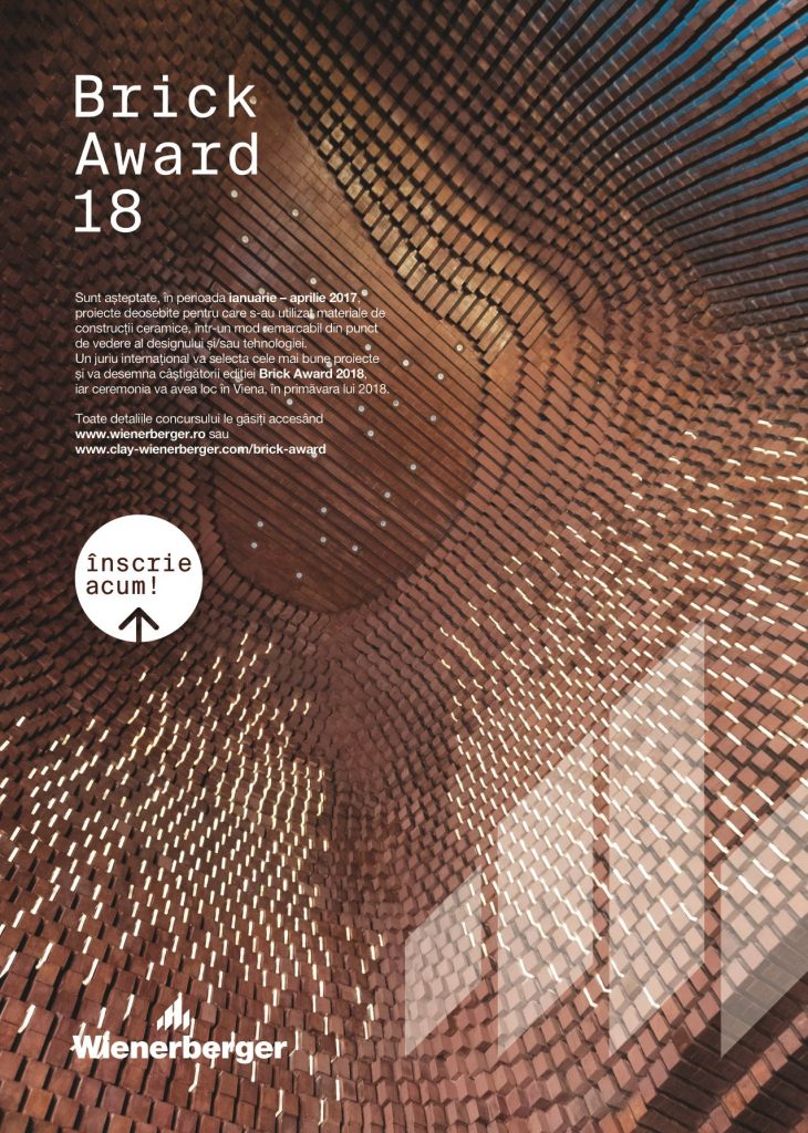Concursul Internațional Wienerberger Brick Award 2018: a început etapa de înscriere