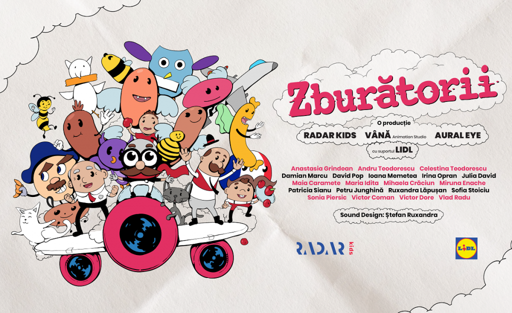 Urmărește Zburătorii, animația colaborativă dintre copii și artiști, la Animest!