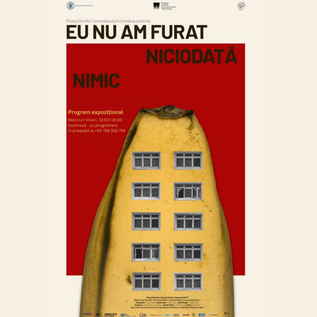 Teatru imersiv | 7 mai | Eu nu am furat niciodată nimic, organizat de Muzeul Ororilor Comunismului din România