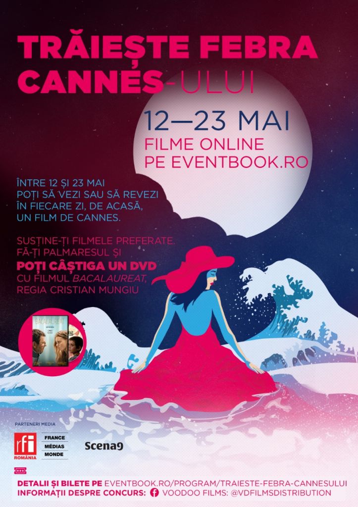 Trăiește febra Cannes-ului – Filme online între 12 și 23 mai pe platforma Eventbook