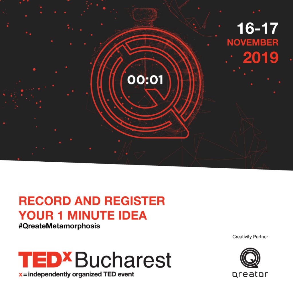QREATOR și TEDxBucharest lansează campania #QreateMetamorphosis