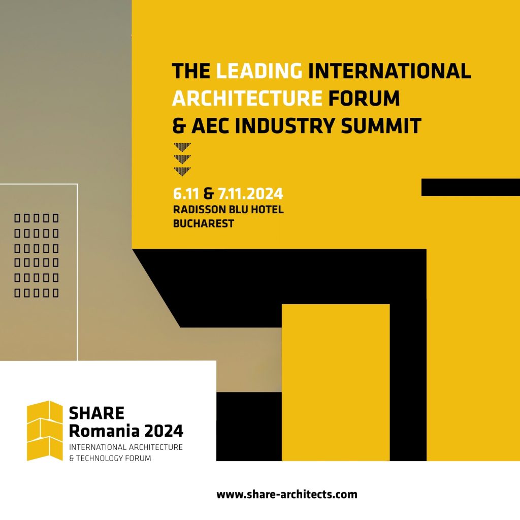 Cel mai important forum din România dedicat arhitecturii revine la București pe 6 și 7 noiembrie