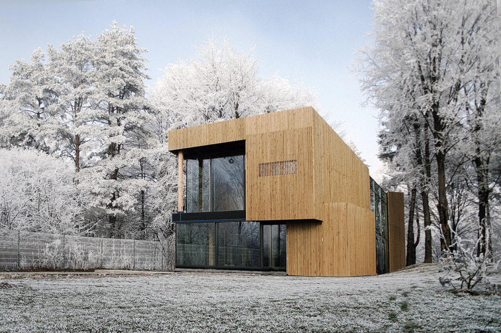 O construcție pasivă din lemn