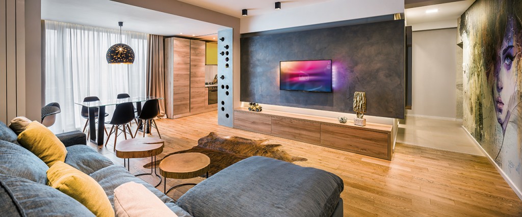 Dinamism și creativitate în amenajarea unei locuințe bucureștene