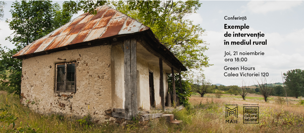 Asociația MAIE organizează conferința „Exemple de intervenție în mediul rural”