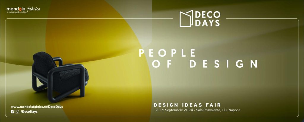 DECO Days, People of Design (12-15 septembrie, Cluj) reunește cele mai cunoscute nume din arhitectură și design interior