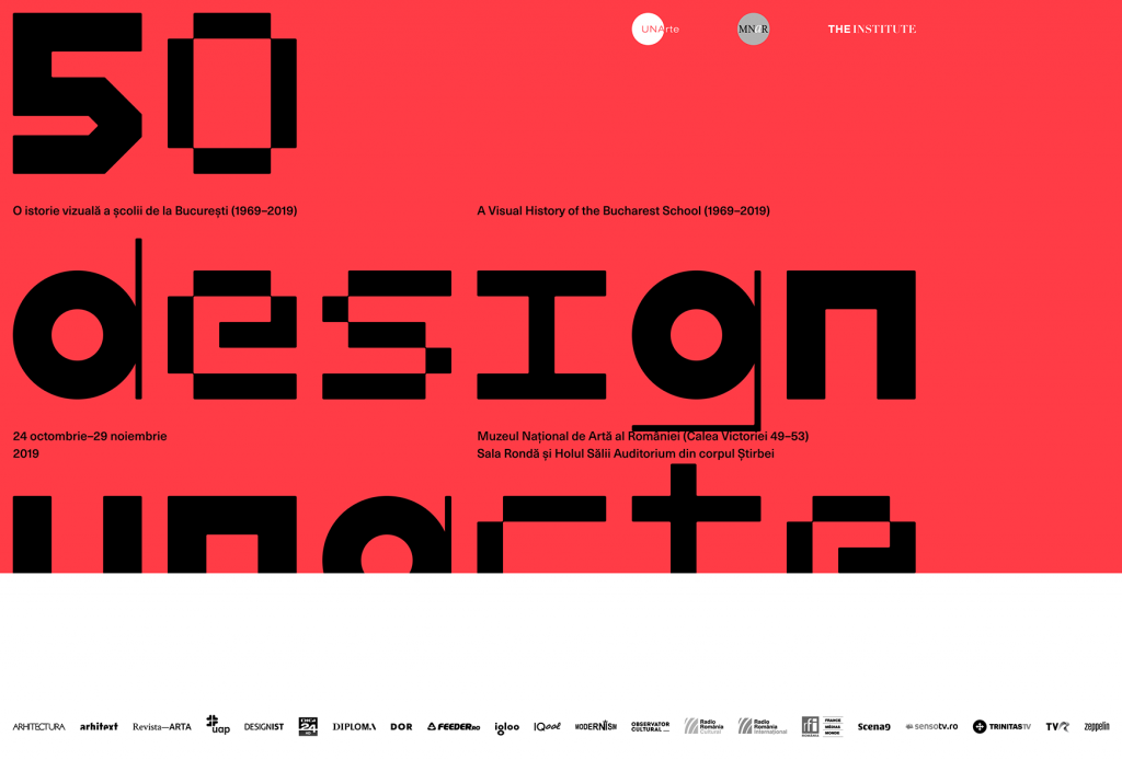 50 Design UNArte: o istorie vizuală a școlii de la București (1969-2019)